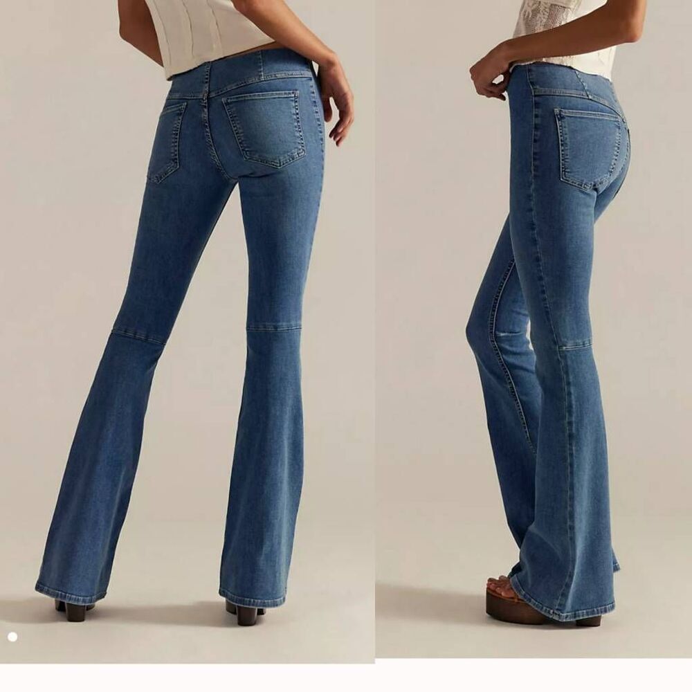Free People Penny Pull-On Flare Jeans 27
